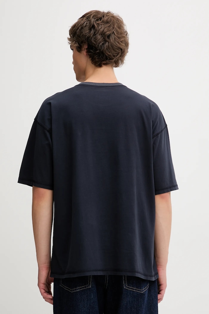 Odzież Diesel t-shirt bawełniany T-BOXT-T5 A18653.0AGCA granatowy