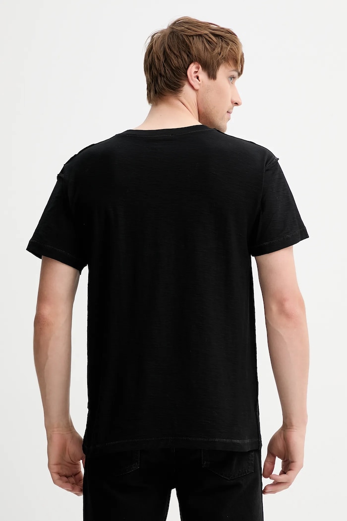 Odzież Diesel t-shirt bawełniany T-NORM-T1 A18660.0QKAP czarny
