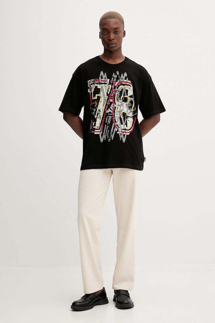 Diesel t-shirt bawełniany T-BOXT-T8 A18661.0QIAM czarny AW25