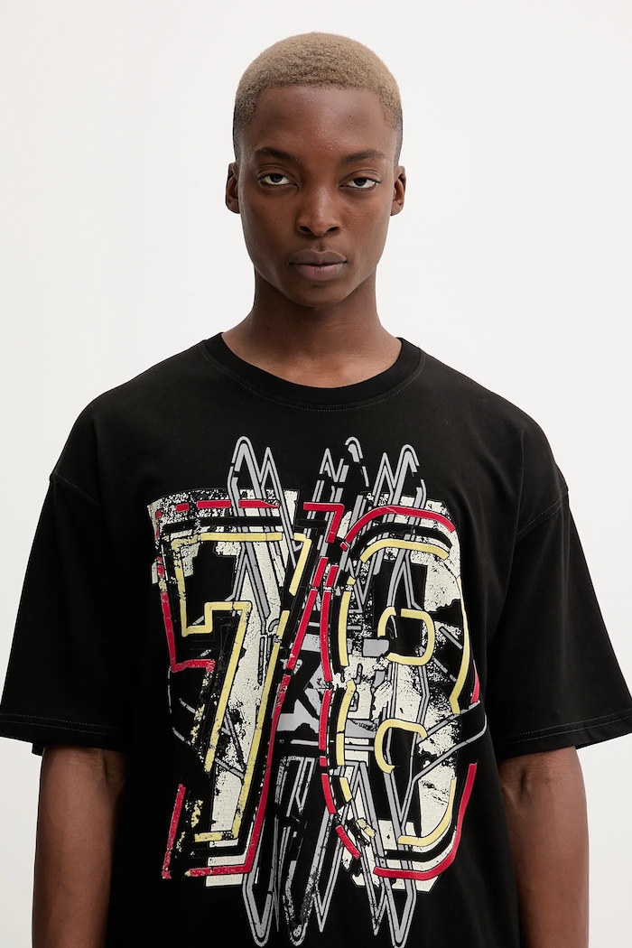 Diesel t-shirt bawełniany T-BOXT-T8 czarny A18661.0QIAM