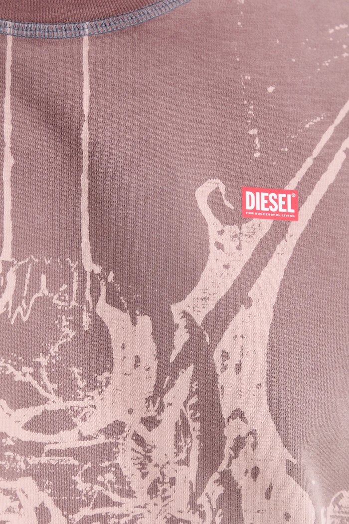 Diesel tricou din bumbac T-BOXT-T13 A19314.0KIBW maro