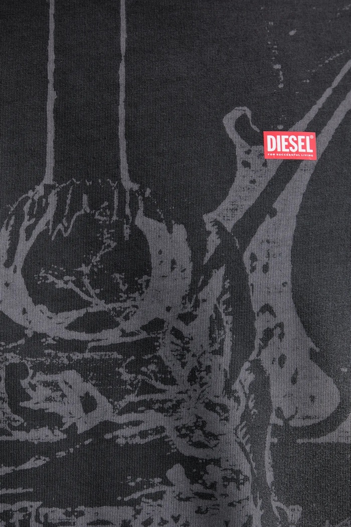 Diesel t-shirt bawełniany T-BOXT-T13 A19314.0KIBW szary