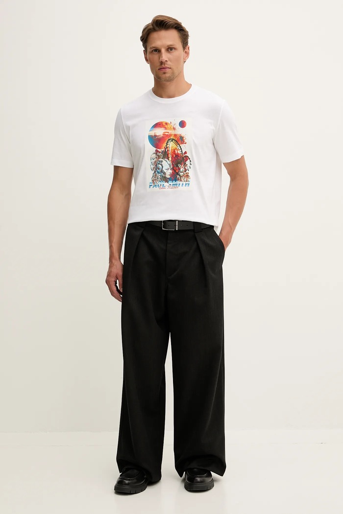 PS Paul Smith t-shirt bawełniany M2R.011R.TP5415 biały AW25