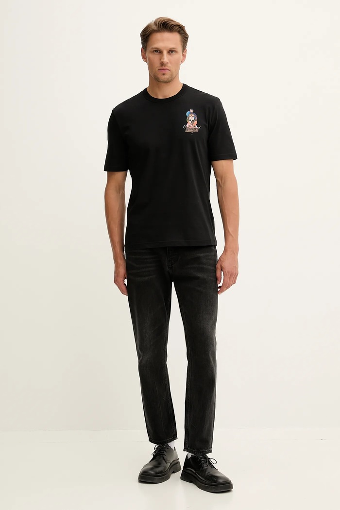 Bavlnené tričko PS Paul Smith M2R.220X.TP5407 čierna AW25