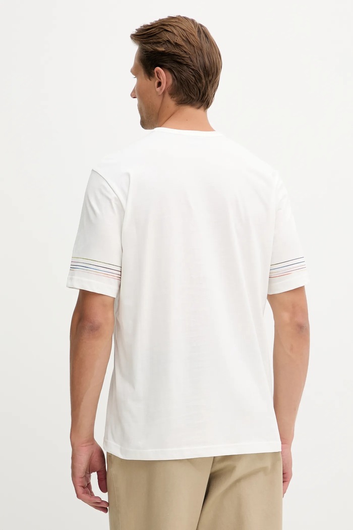 Îmbrăcăminte PS Paul Smith tricou din bumbac M2R.220X.TP5422 alb