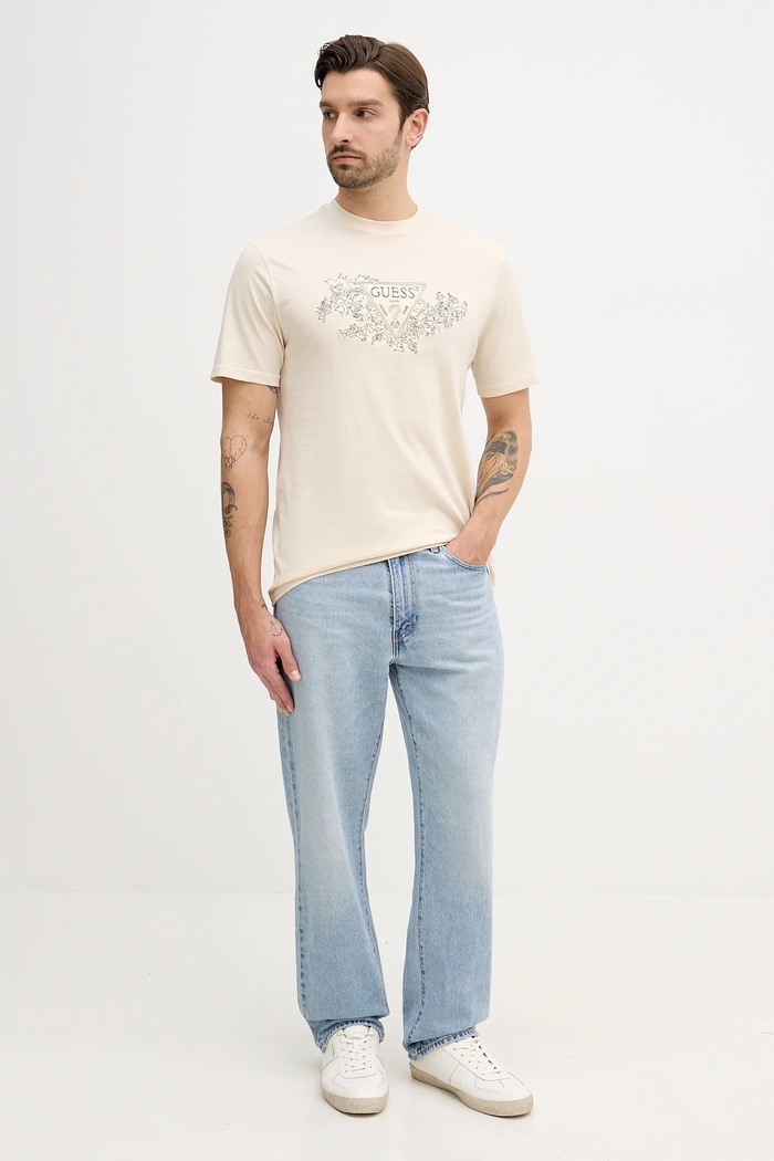 Guess pamut póló M5BI07.I3Z14 bézs AW25