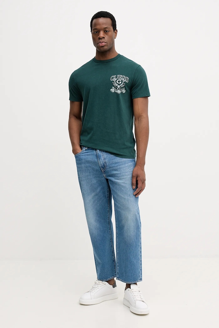 Guess pamut póló M5BI61.KBZV1 zöld AW25