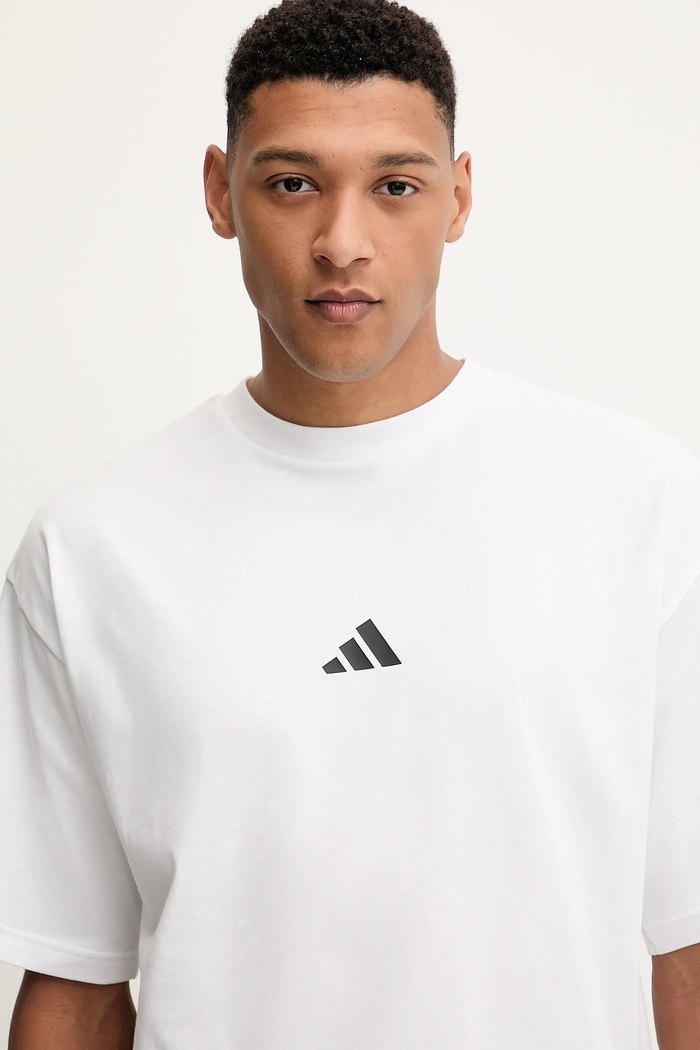 T-shirt bawełniany Future Icons adidas JC5339 biały
