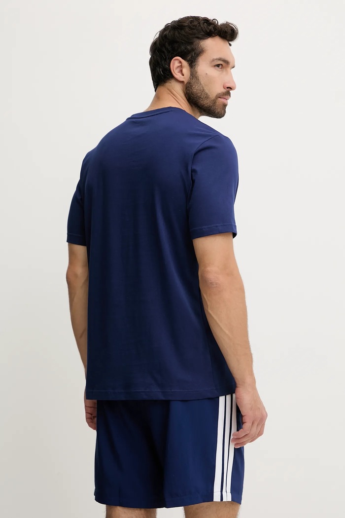Odzież adidas t-shirt bawełniany Collegiate JM6417 niebieski