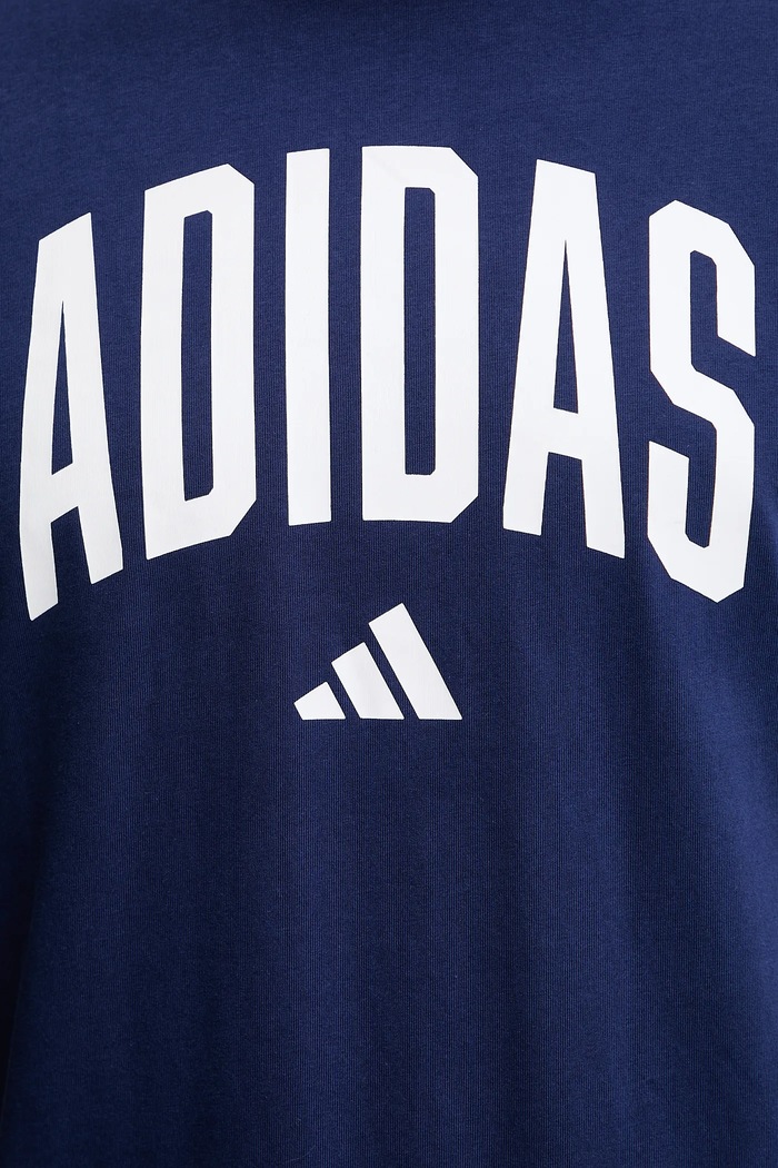 adidas t-shirt bawełniany Collegiate JM6417 niebieski