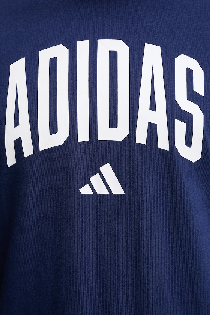 adidas t-shirt bawełniany Collegiate JM6417 niebieski