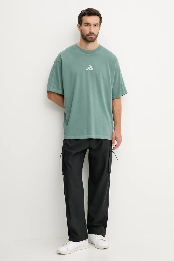 Bavlnené tričko adidas All SZN JN0610 tyrkysová AW25