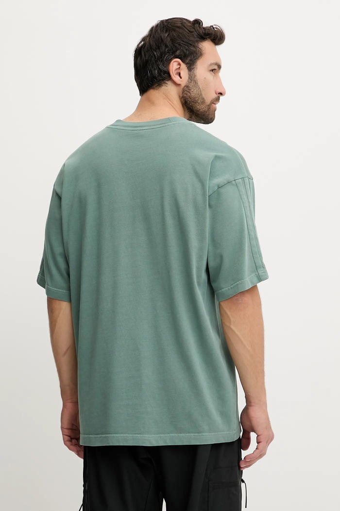 Oblečenie Bavlnené tričko adidas All SZN JN0610 tyrkysová
