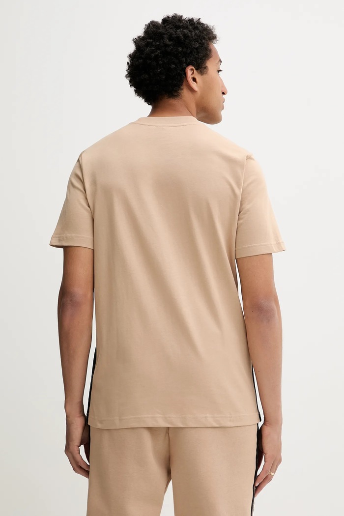 Oblečení Bavlněné tričko adidas Essentials JX0734 béžová