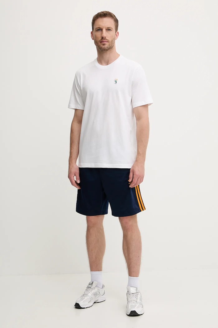 adidas t-shirt bawełniany JZ7440 biały AW25