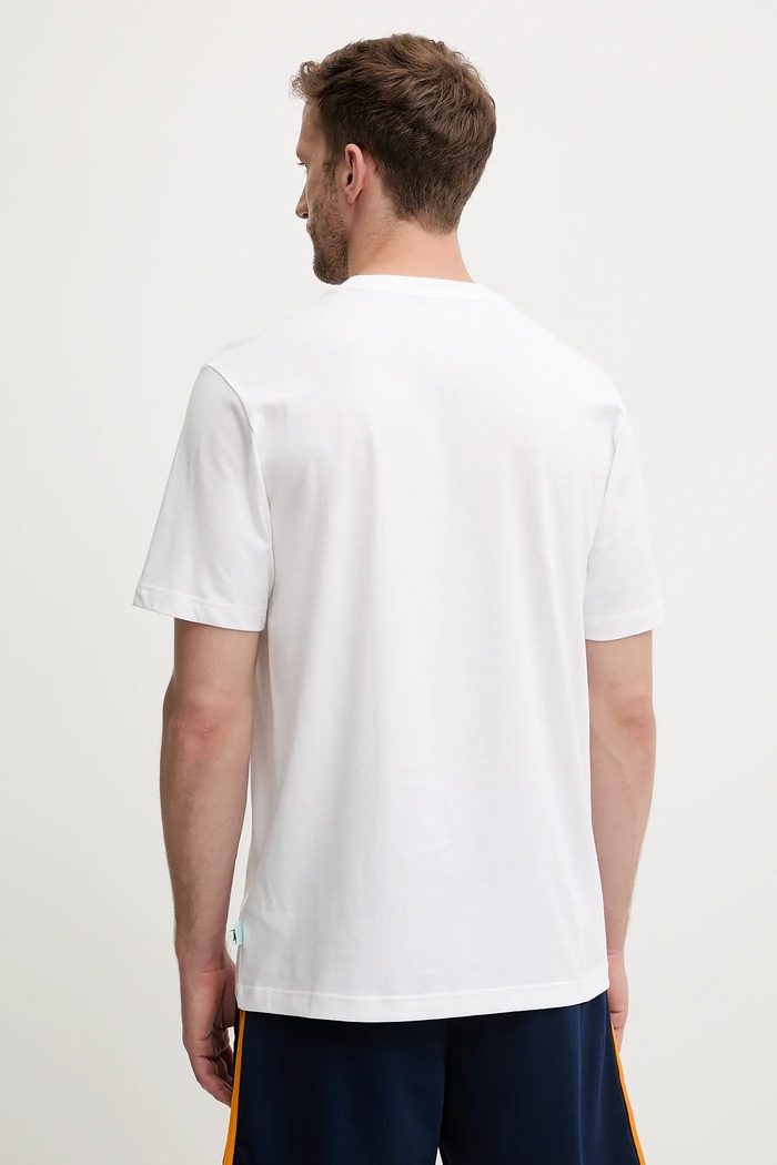 Odzież adidas t-shirt bawełniany JZ7440 biały