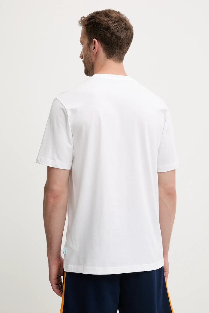 Odzież adidas t-shirt bawełniany JZ7440 biały
