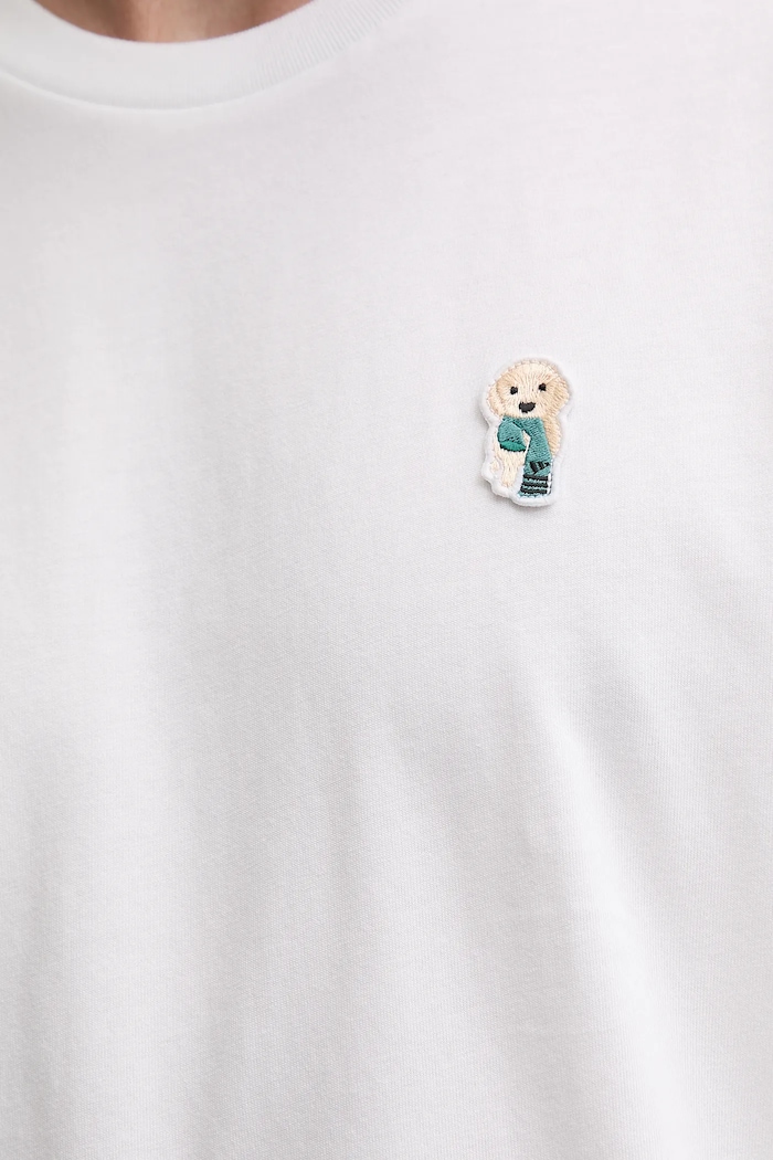 adidas t-shirt bawełniany JZ7440 biały