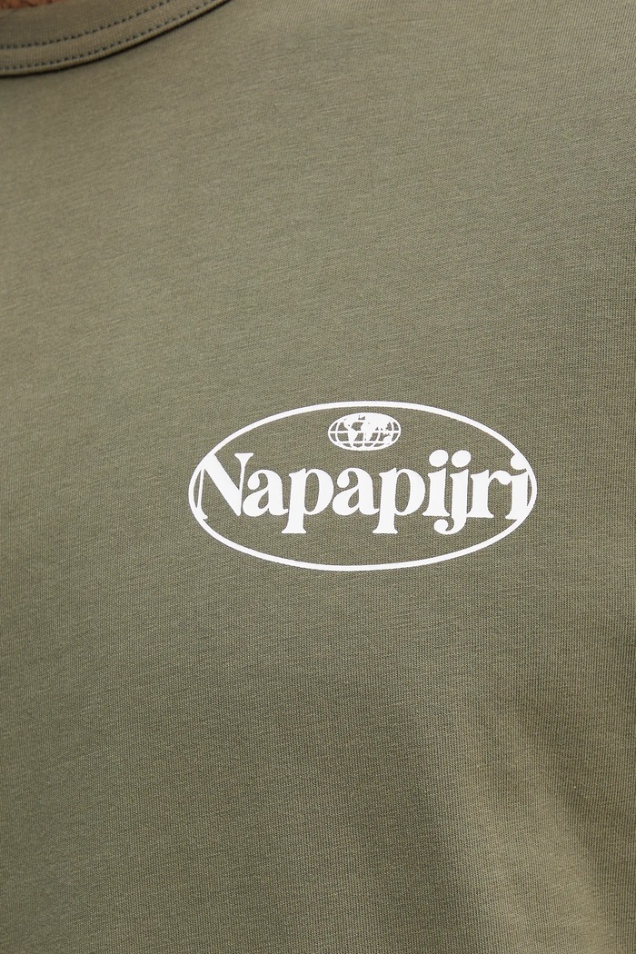 Napapijri t-shirt in cotone S-Bradgate NP0A88UNG0A1 verde
