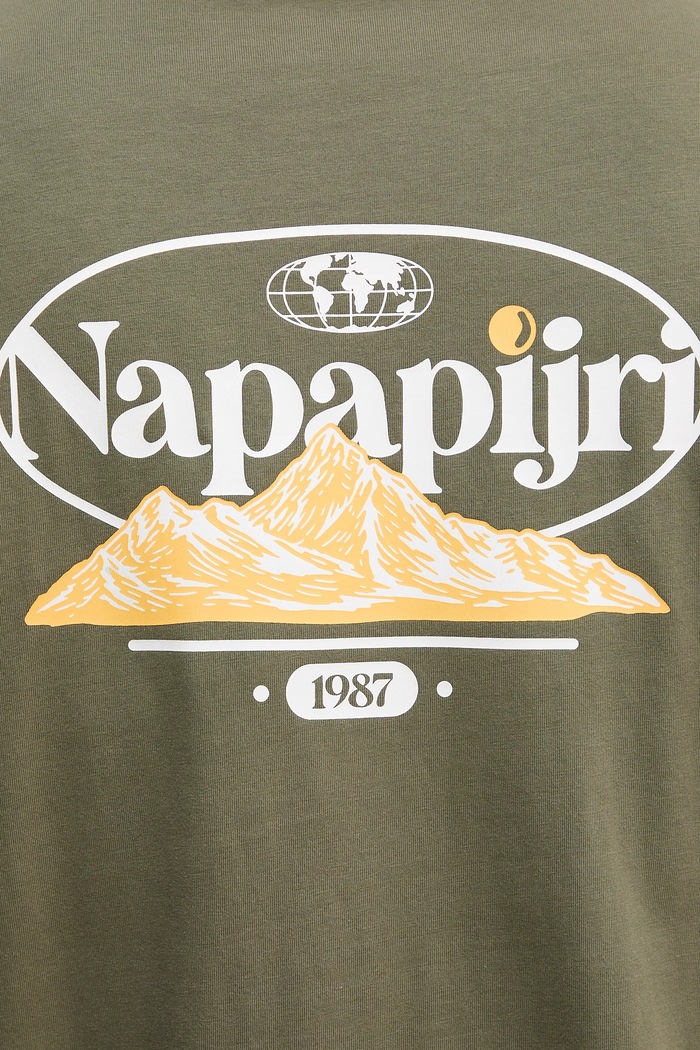Napapijri t-shirt in cotone S-Bradgate NP0A88UNG0A1