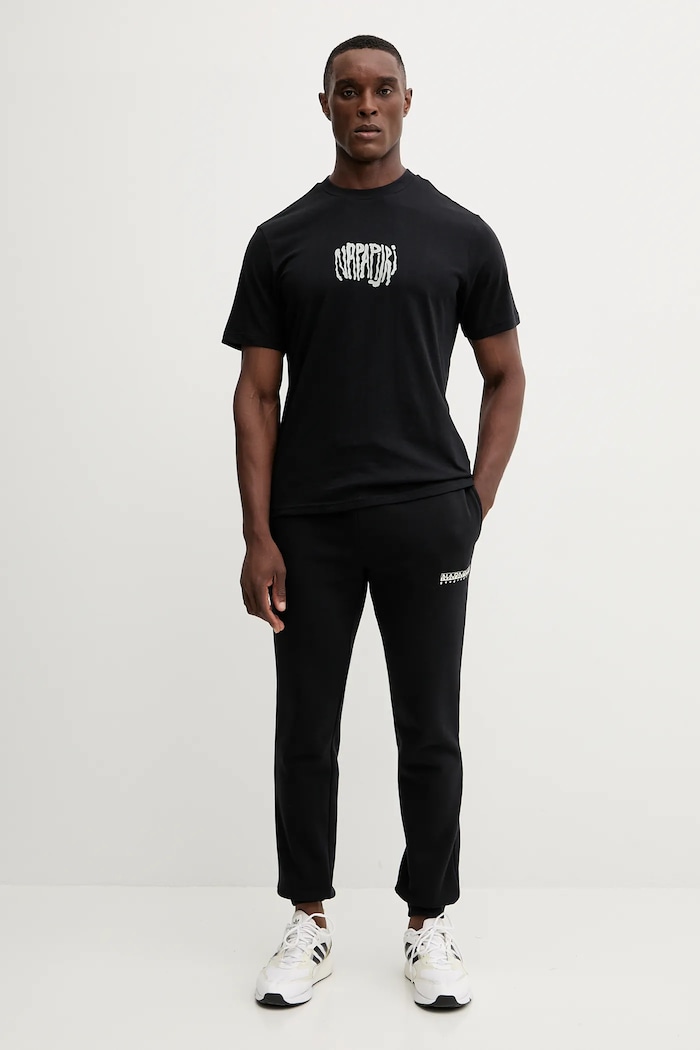 Napapijri t-shirt in cotone S-Yukis NP0A89259411 nero AW25