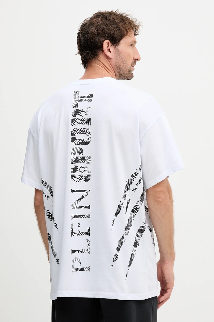 Дрехи Памучна тениска PLEIN SPORT FAEC.MTK8358.STE001N бял