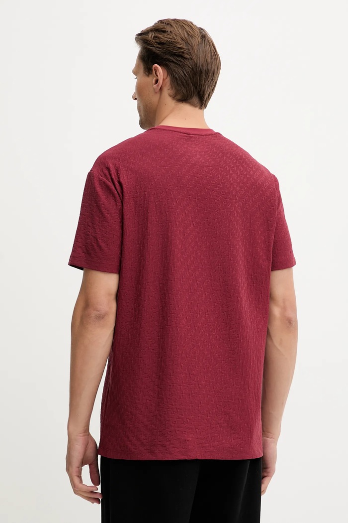 Oblečenie Bavlnené tričko Armani Exchange XM001431.AF10337 burgundské