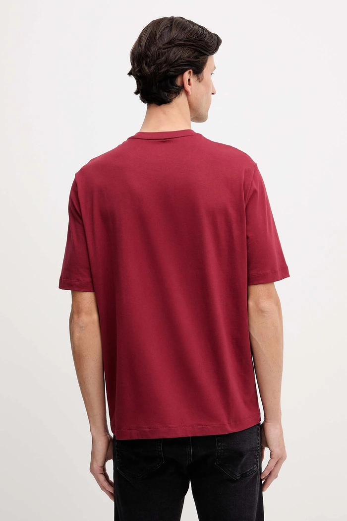 Oblečenie Bavlnené tričko Armani Exchange XM001441.AF10362 burgundské