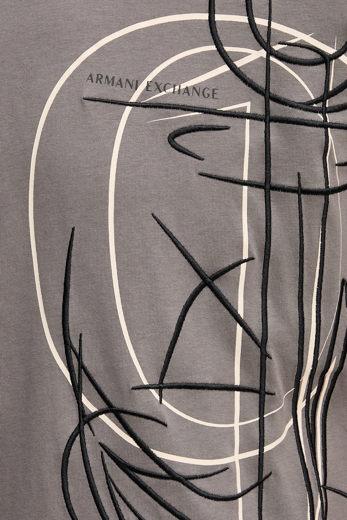 Armani Exchange pamut póló XM001441.AF10362 barna