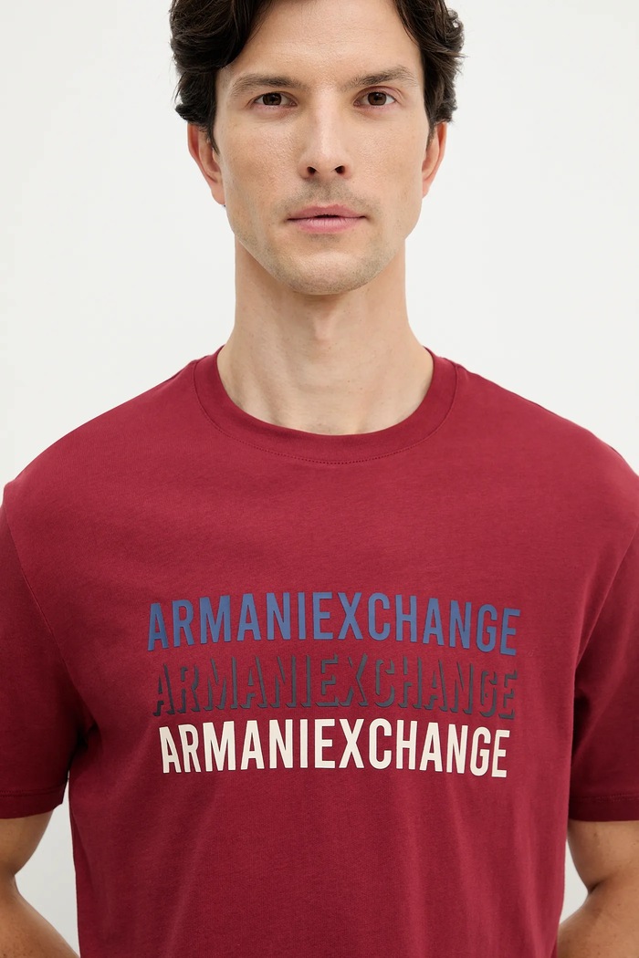Tričko Armani Exchange burgundské XM001444.AF10358