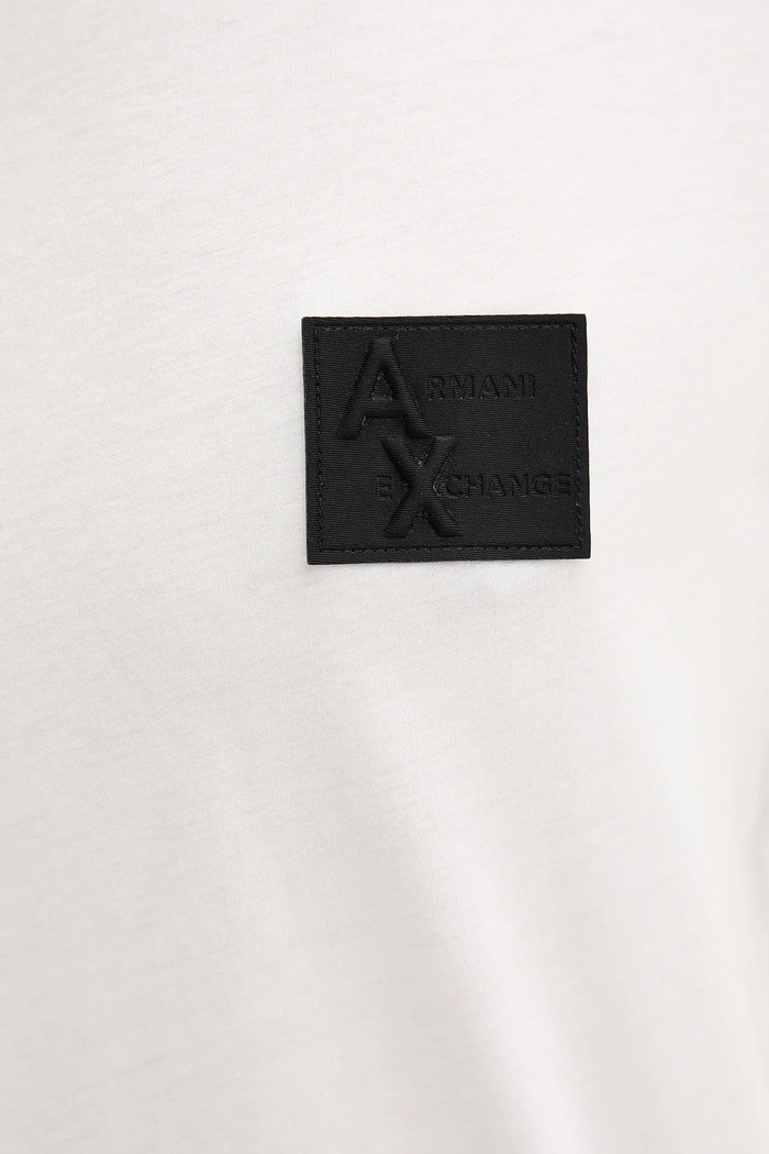 T-shirt bawełniany Armani Exchange beżowy XM001456.AF10358