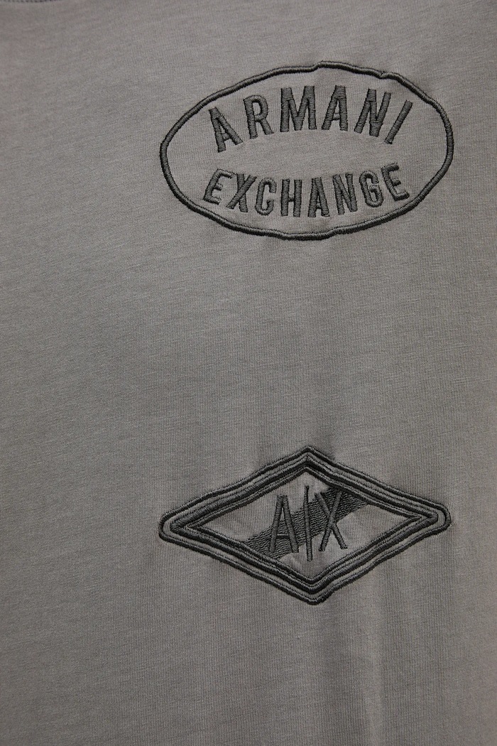 Bavlněné tričko Armani Exchange XM001899.AF16283 šedá