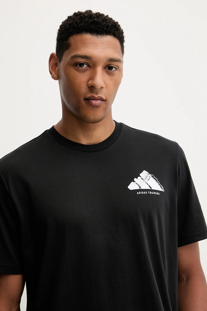 Kratka majica za vadbo adidas Performance TIE-INS črna JW3926