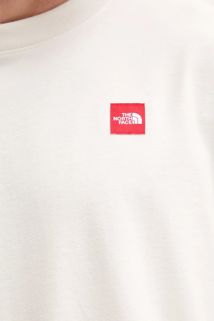 Bavlněné tričko The North Face Redbox NF0A8EG5QLI1 béžová