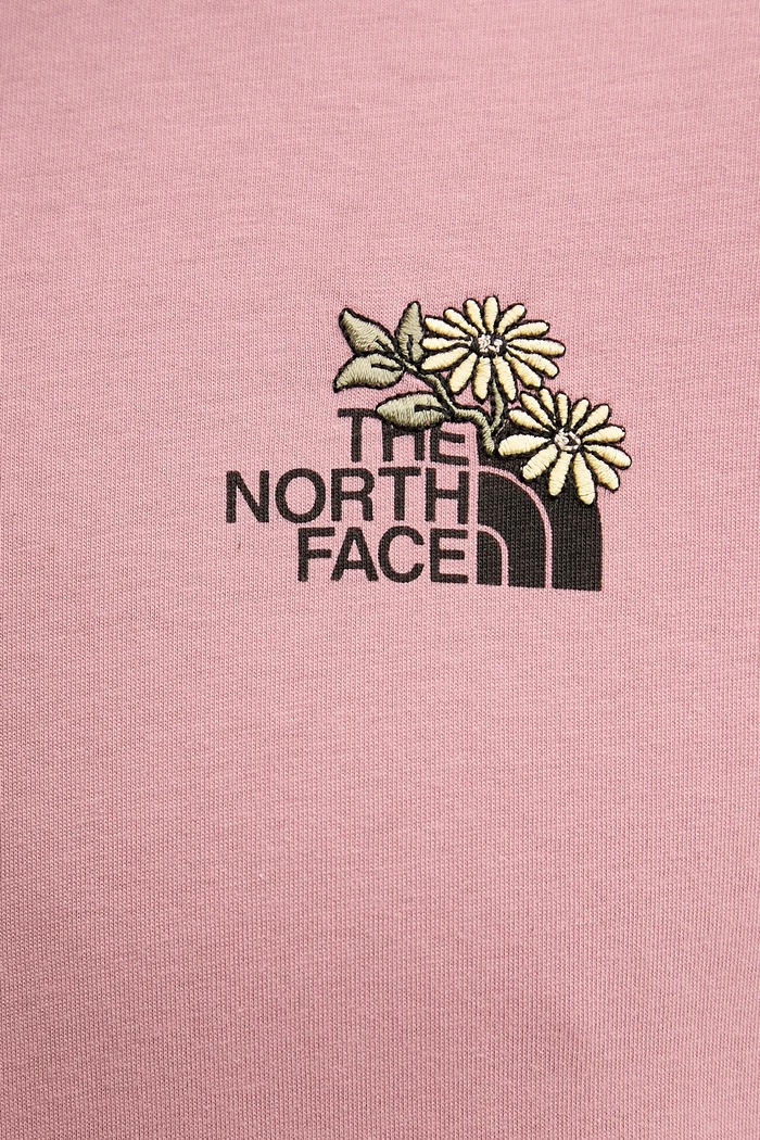 T-shirt bawełniany Flower Dome The North Face różowy NF0A8EGXHCS1
