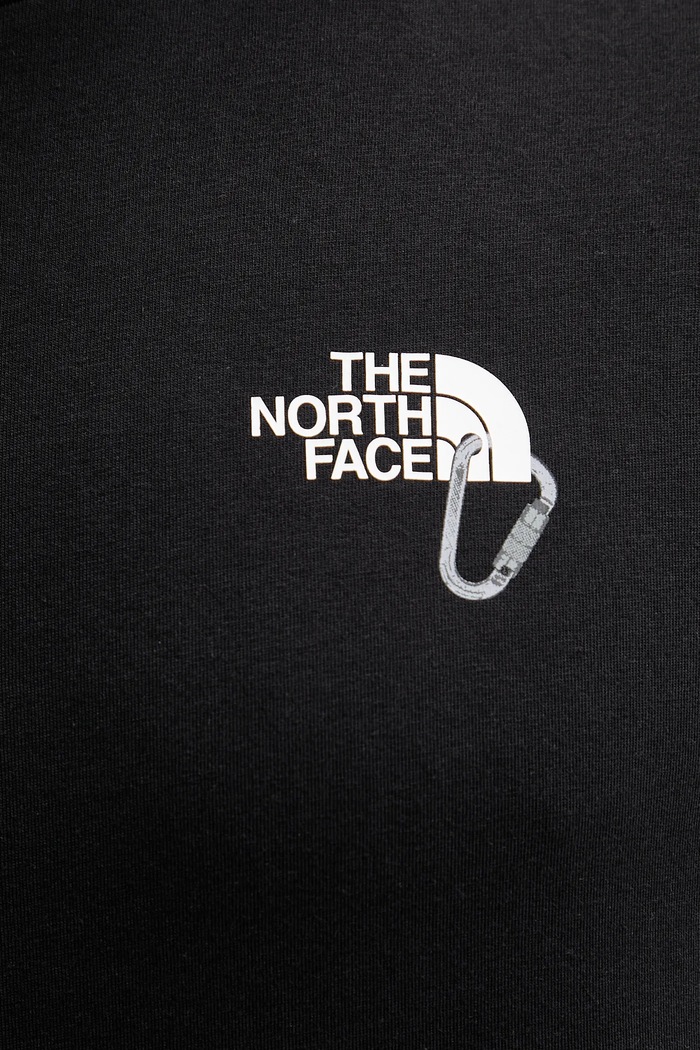 T-shirt bawełniany Explore Carabiner The North Face czarny NF0A8F2HJK31