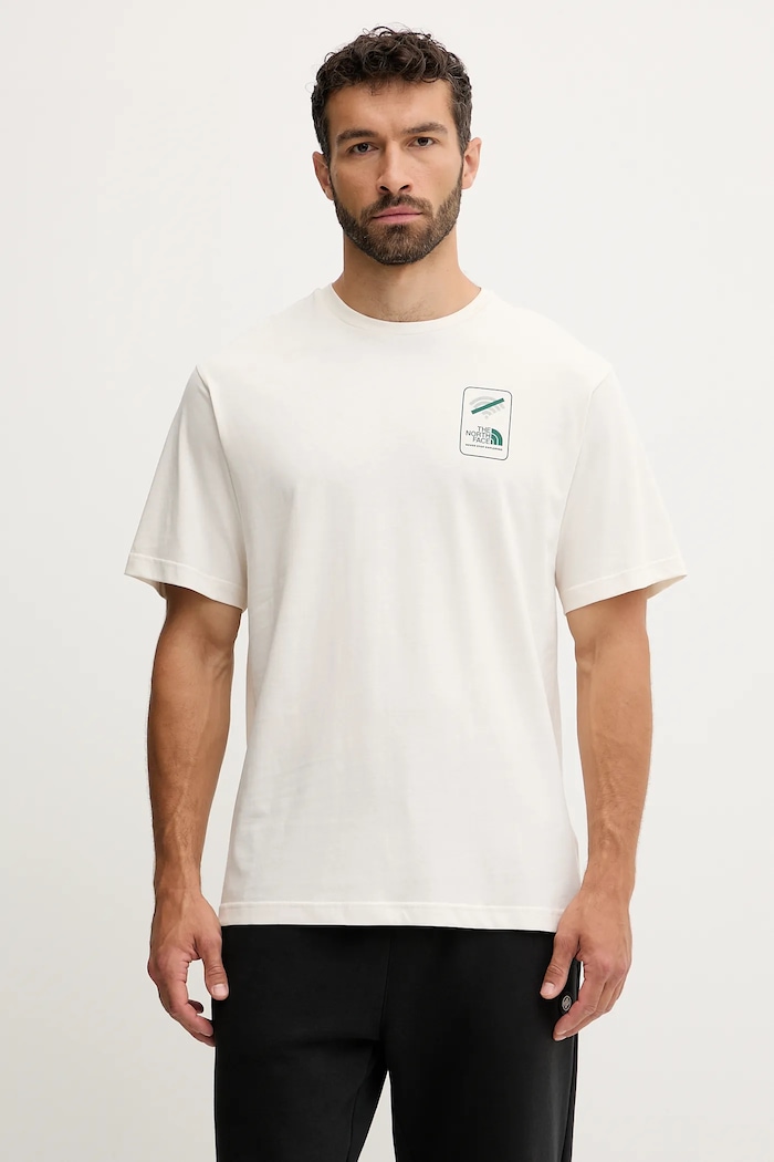 Odzież The North Face T-shirt bawełniany No Signal NF0A8F2MQLI1 beżowy