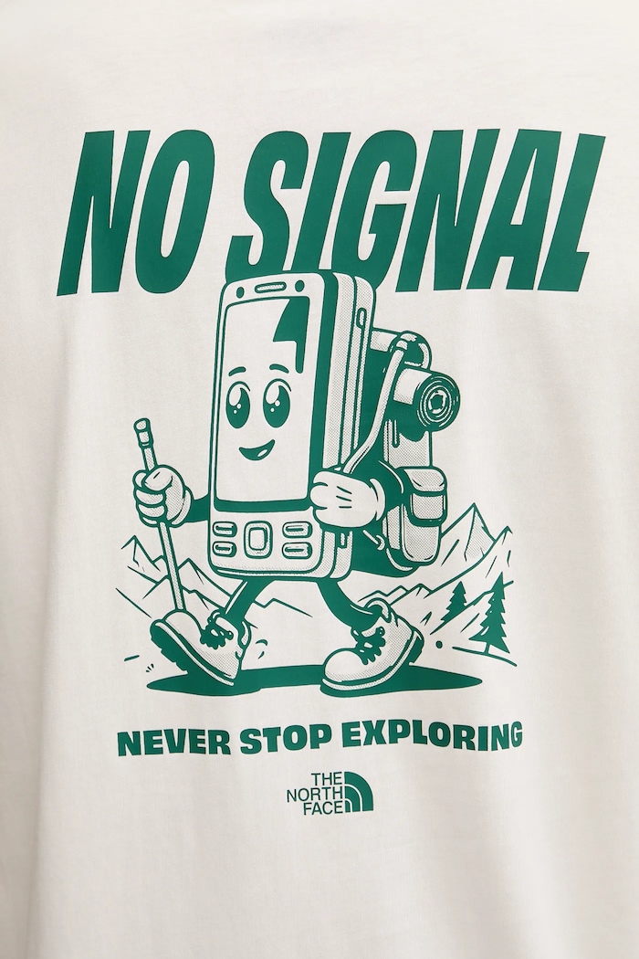 T-shirt bawełniany No Signal The North Face beżowy NF0A8F2MQLI1