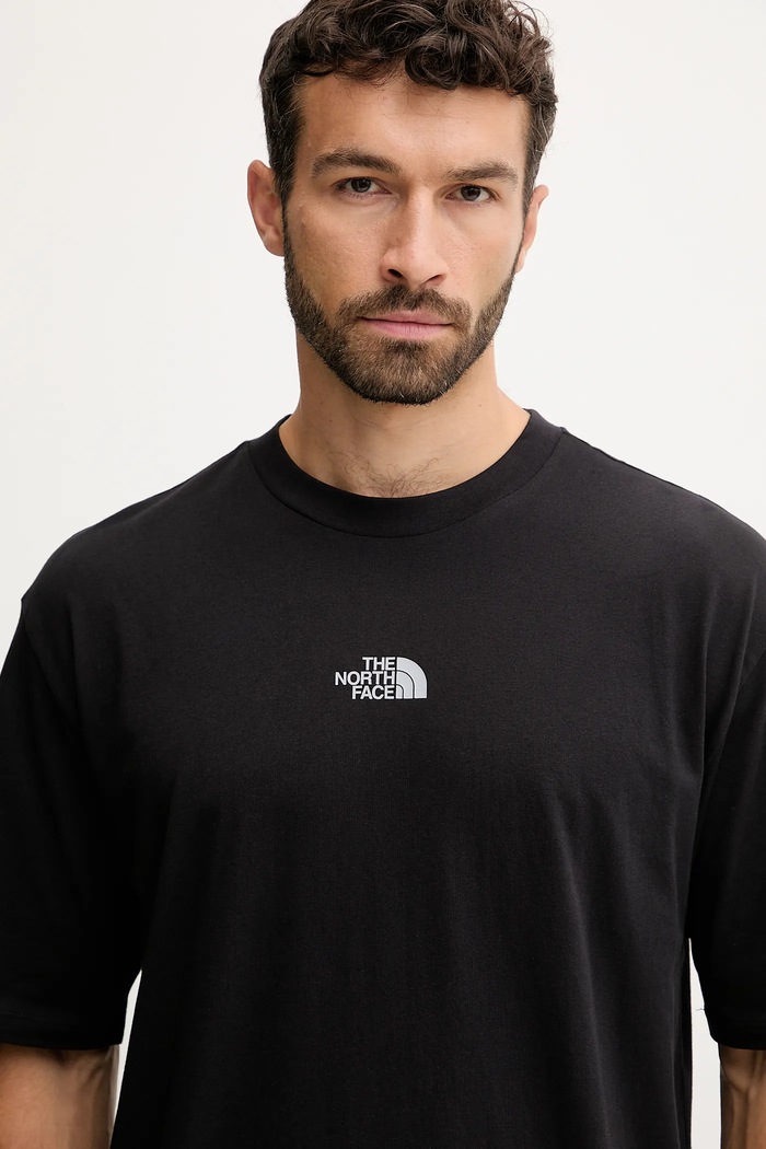 T-shirt bawełniany Mountain Fun The North Face NF0A8F2NJK31 czarny