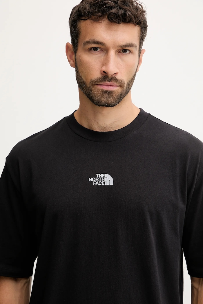 T-shirt bawełniany Mountain Fun The North Face NF0A8F2NJK31 czarny