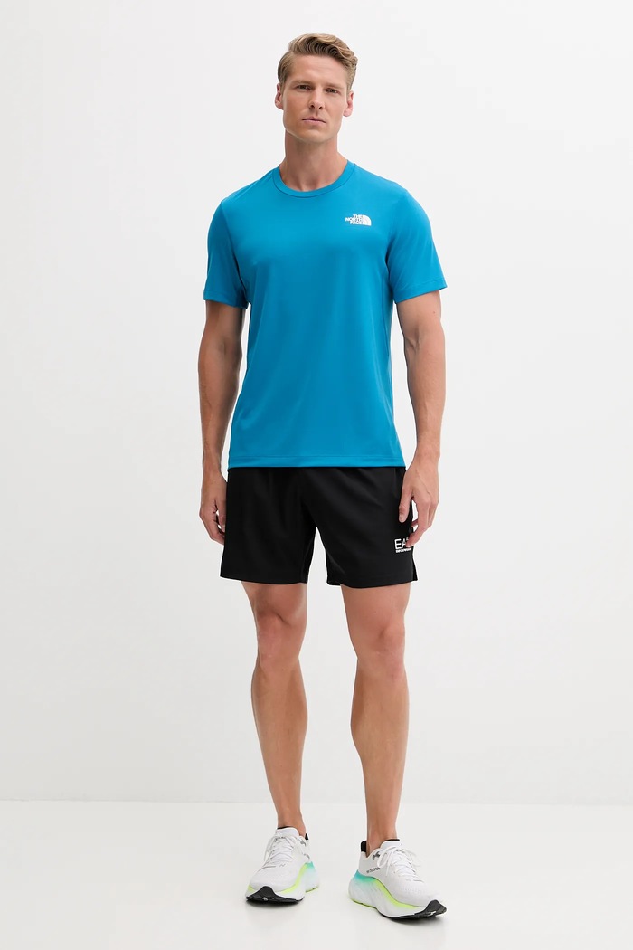 Tréninkové tričko The North Face Lightbright NF0A825OBOM1 modrá AW25