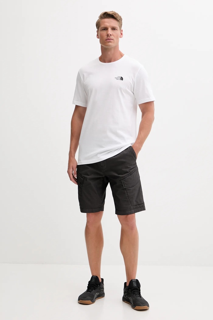 The North Face pamut póló Mountain Sketch NF0A8EE8FN41 fehér AW25