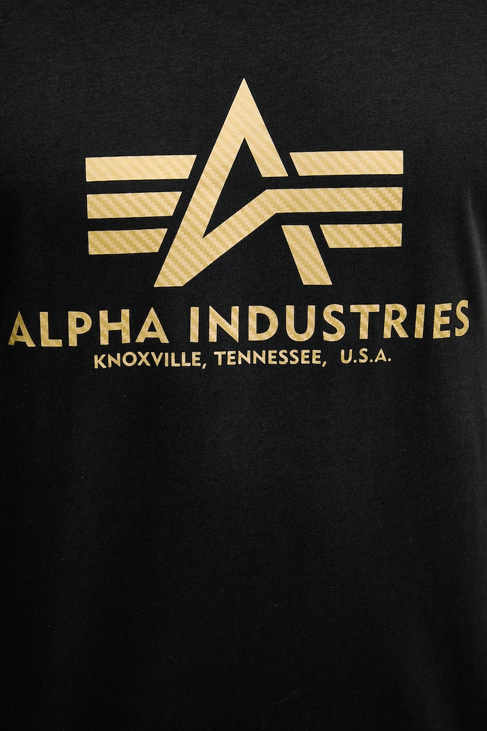 Alpha Industries t-shirt bawełniany czarny 100501CB.365