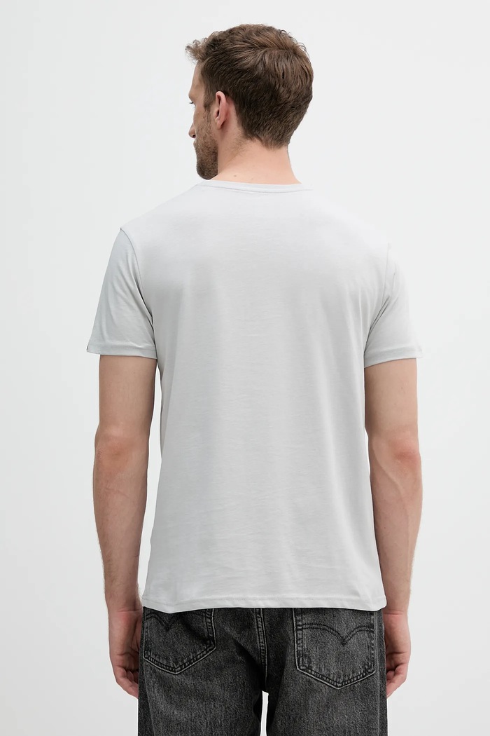 Oblečenie Bavlnené tričko Alpha Industries 188505.666 sivá
