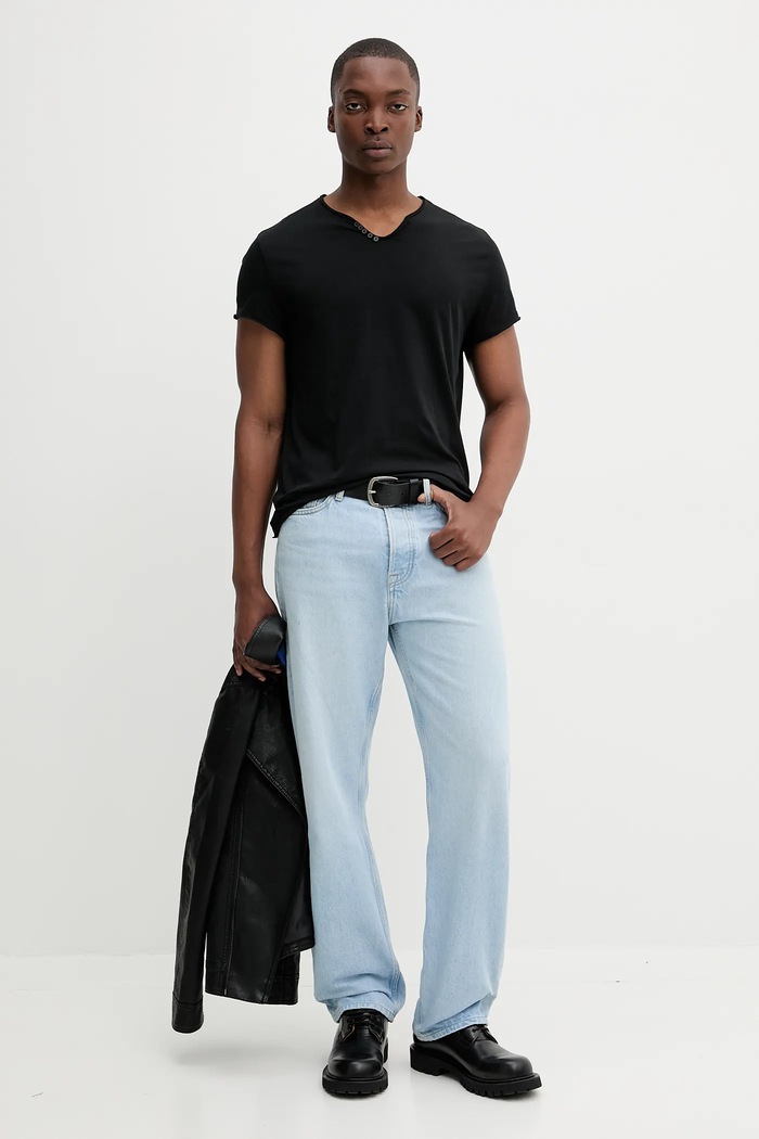 ZADIG&VOLTAIRE tricou din bumbac JMTN01631 negru AA00