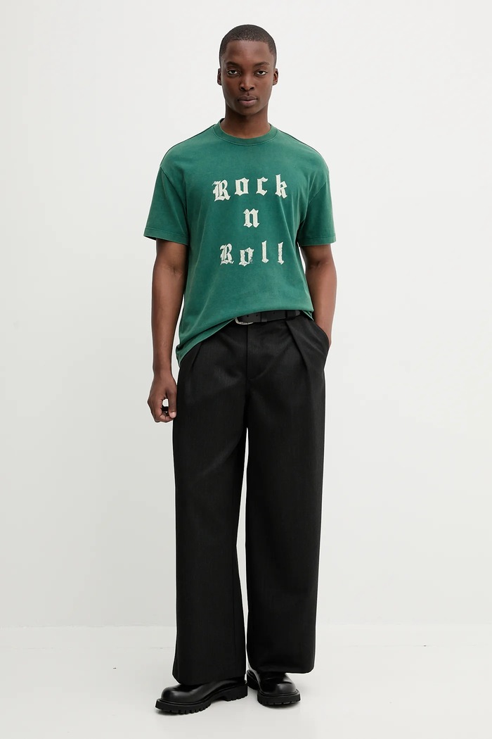 ZADIG&VOLTAIRE tricou din bumbac JMTS01726 verde AW25