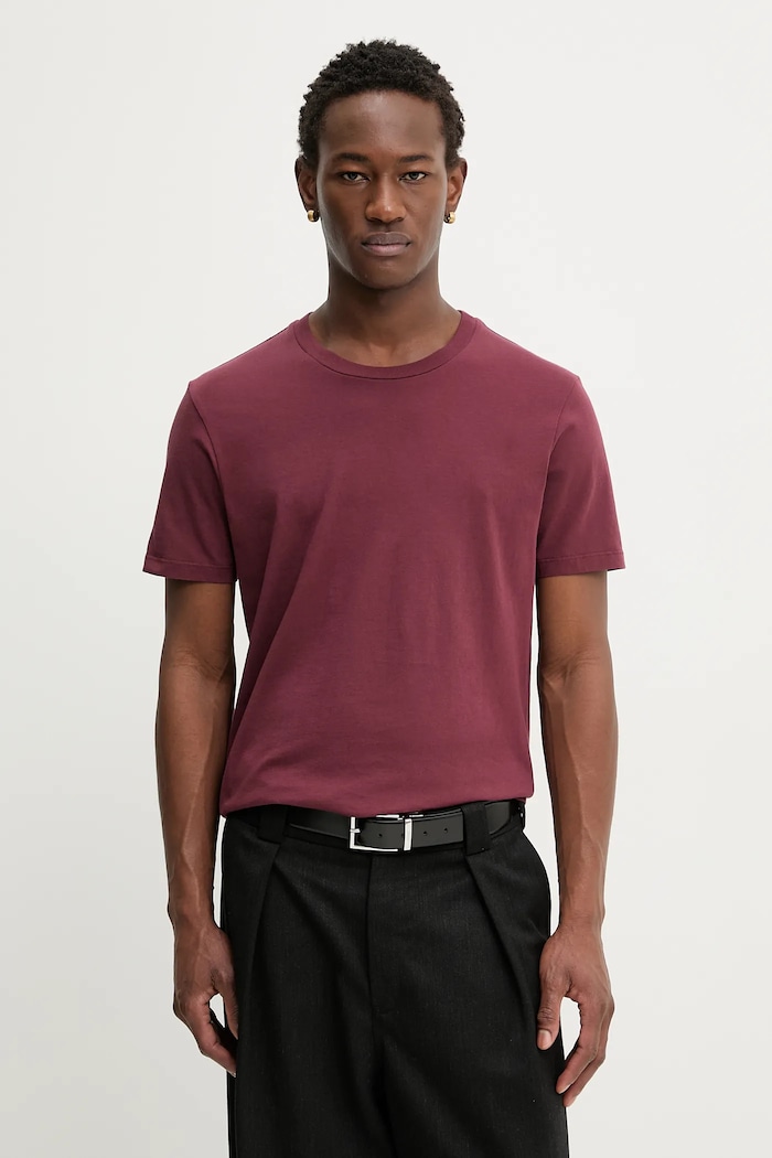 Oblečení Bavlněné tričko ZADIG&VOLTAIRE JMTS01741 burgundské