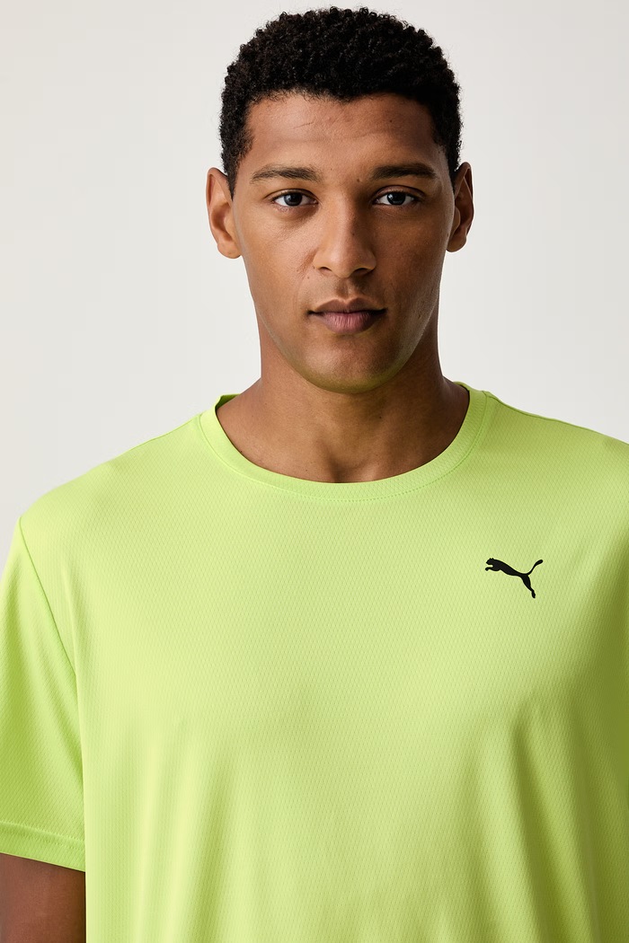 Puma футболка для тренировки для мужчин ESS Poly Texture зелёный 527155