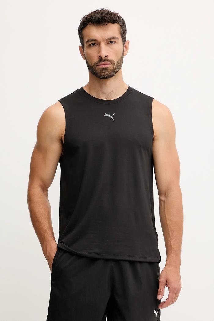 Μπλουζάκι προπόνησης Puma κανονικό μαύρο 527509