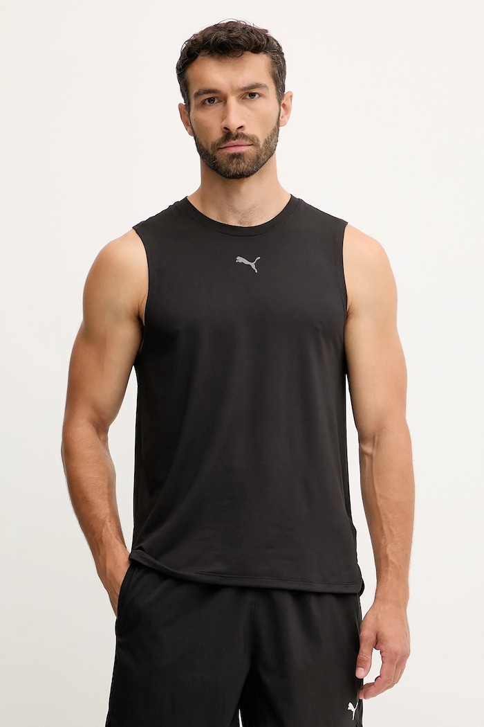 Μπλουζάκι προπόνησης Puma κανονικό μαύρο 527509